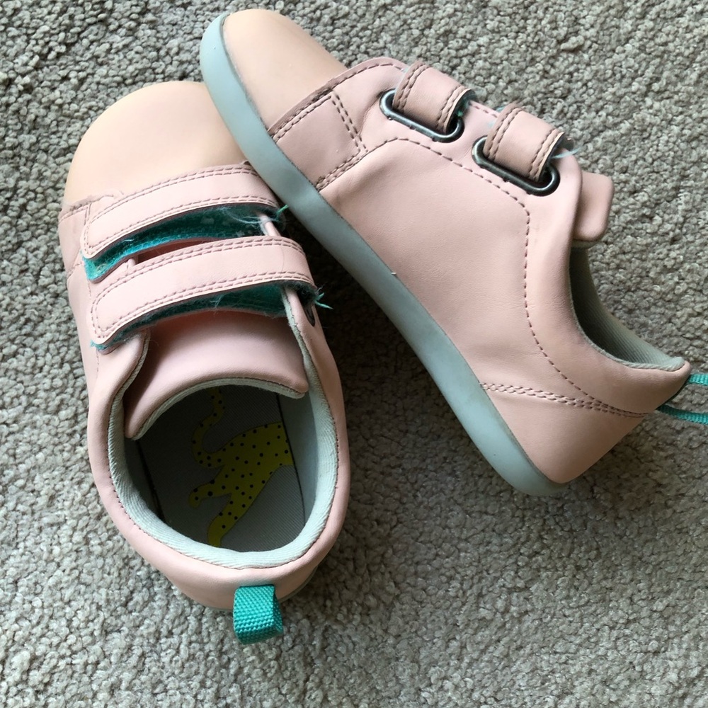 Pink Velcro Kids Sneakers